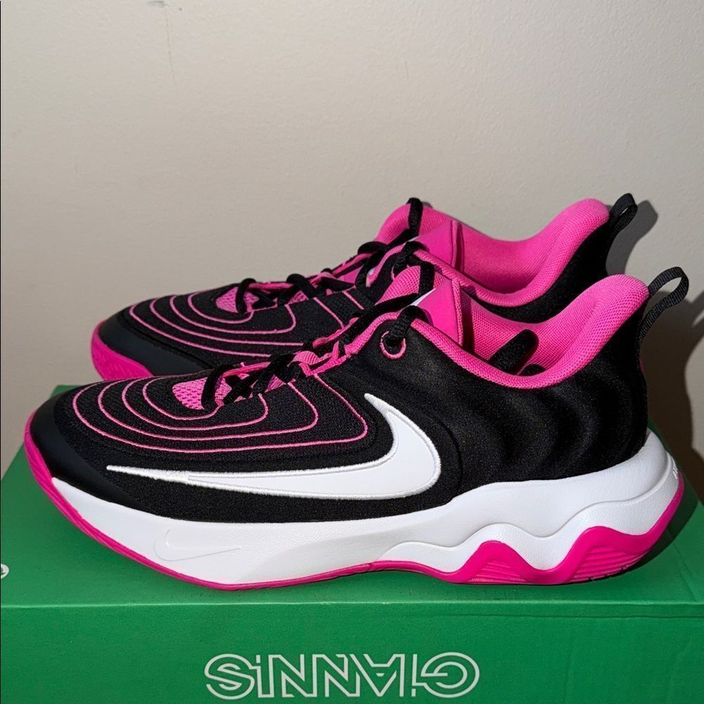 Nike Giannis Immortality 4 GS Black White Fuchsia FZ6734-004 Youth Size 6.5